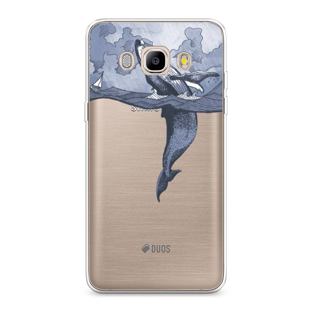 

Чехол Awog на Samsung Galaxy J5 2016 / Самсунг J5 2016 "Два измерения", Голубой;черный;прозрачный, 22750-7