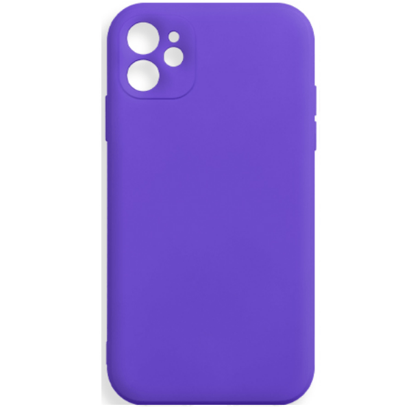 фото Чехол для iphone 12 silicone ws, фиолетовый nobrand