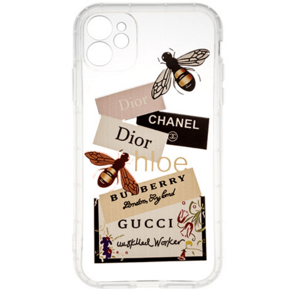 фото Чехол для iphone 12 tpu tide case, прозрачный с рисунком brands nobrand