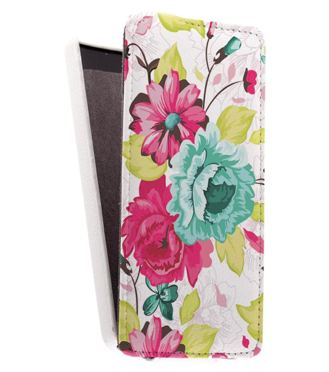 

Кожаный чехол для Lenovo A376 Aksberry Protective Flip Case (Белый) (Дизайн 5/5)