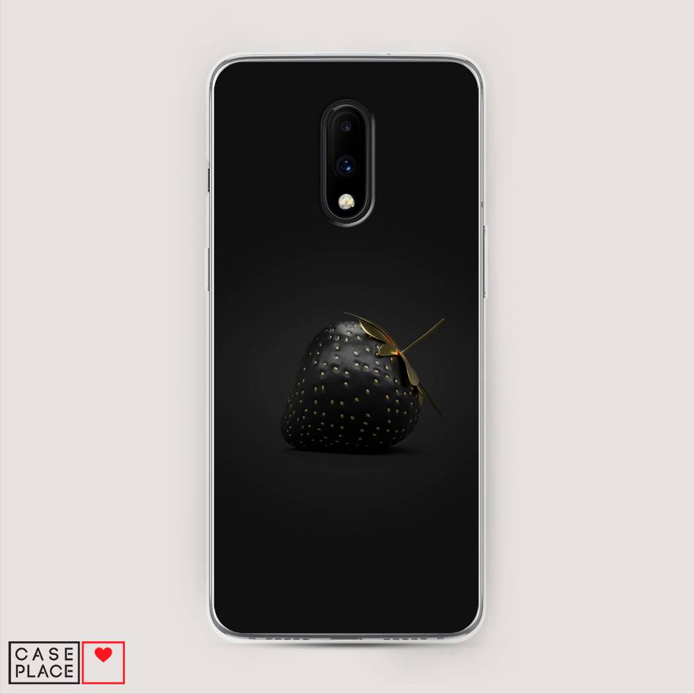 

Чехол Awog на OnePlus 7 / ВанПлас 7 "Черная клубника", Золотистый;черный;серый, 150750-10