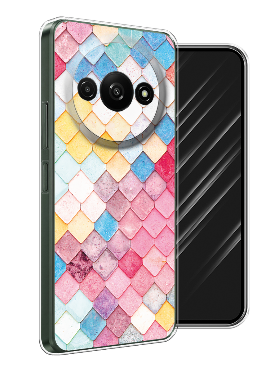 

Чехол Awog на Redmi A3 "Нежные ромбики", Красный, 321250-1