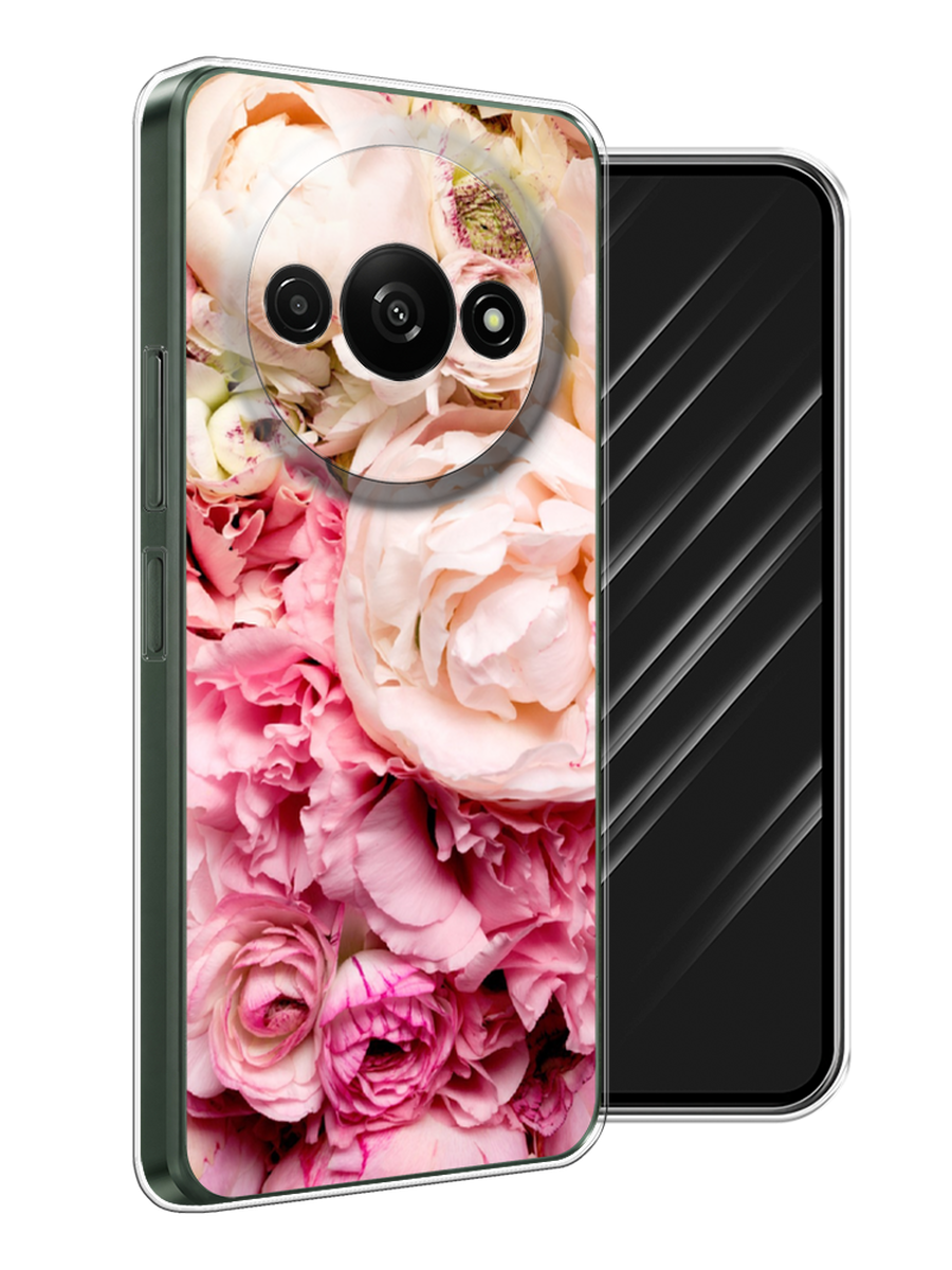 

Чехол Awog на Redmi A3 "Пионы яркие", Розовый, 321250-1