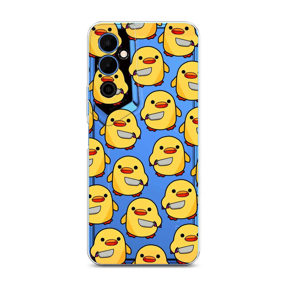 

Чехол на Tecno Pova Neo 2 "Утка с ножом", Прозрачный;желтый;оранжевый, 302450-1