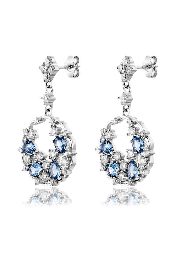 

Серьги подвески из серебра с фианитом Ogisana A38327, A38327