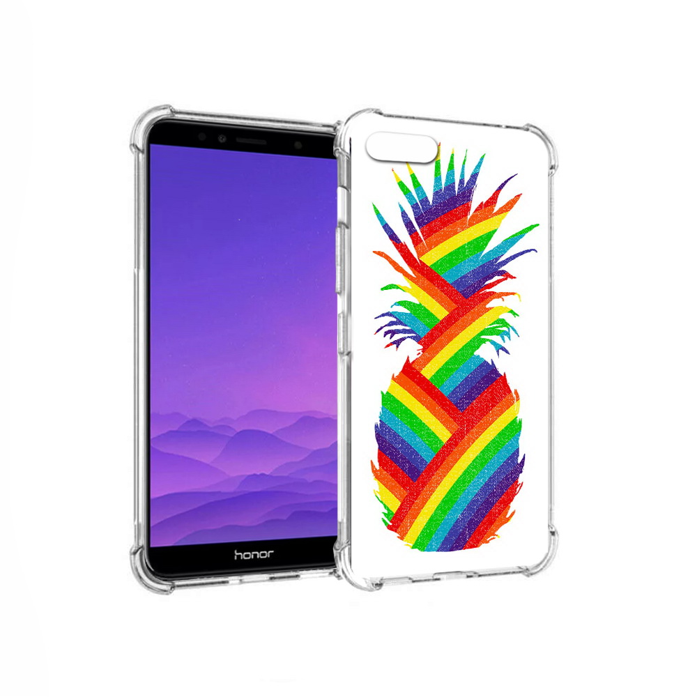

Чехол MyPads Tocco для Honor 7A радужный ананас (PT111206.25.566), Прозрачный, Tocco