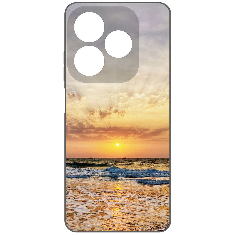 

Чехол-накладка Krutoff Soft Case Индия, Пляжи Гоа для INFINIX Smart 8 Pro черный