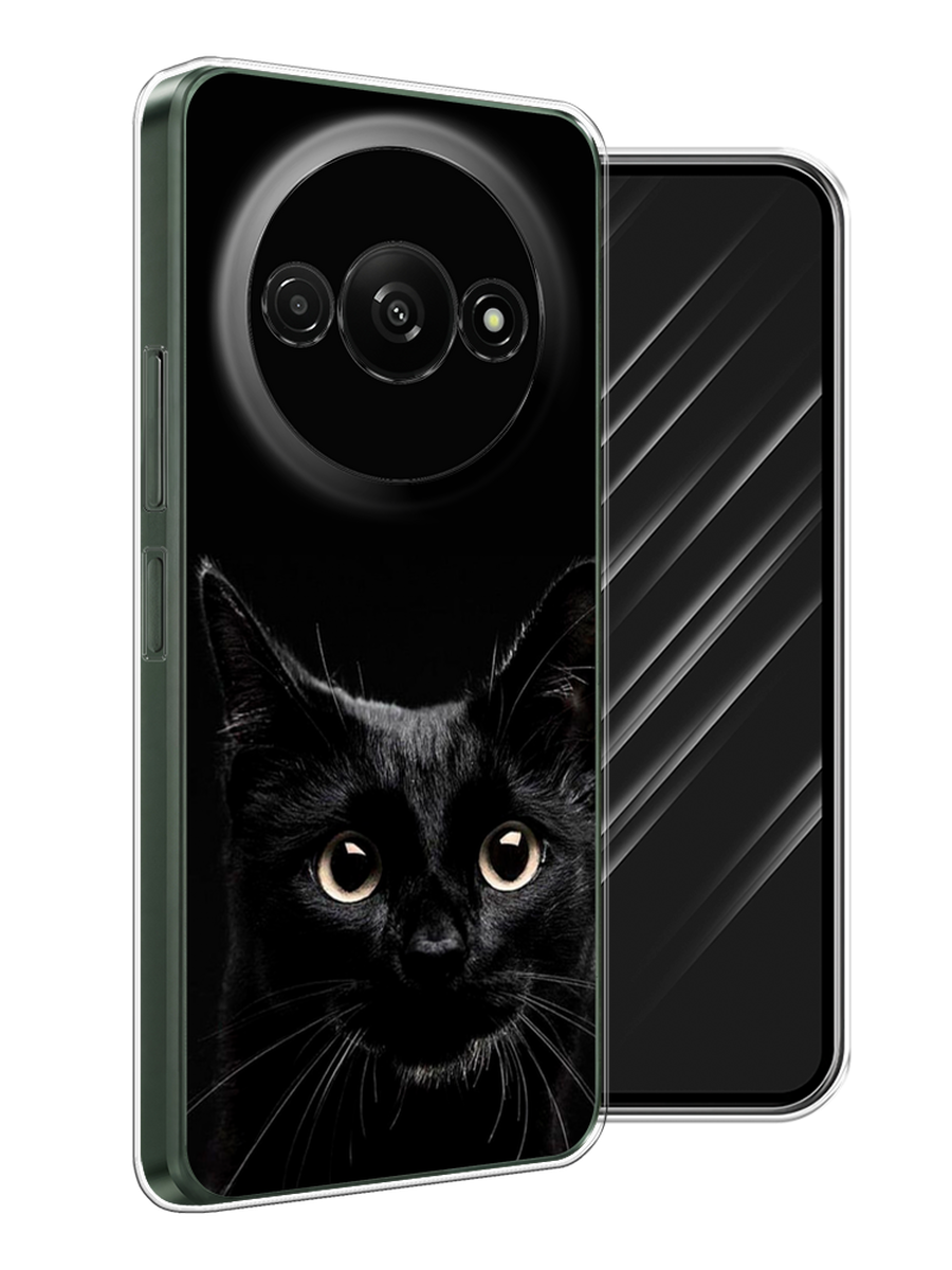 

Чехол Awog на Redmi A3 "Добрый кот", Черный, 321250-1