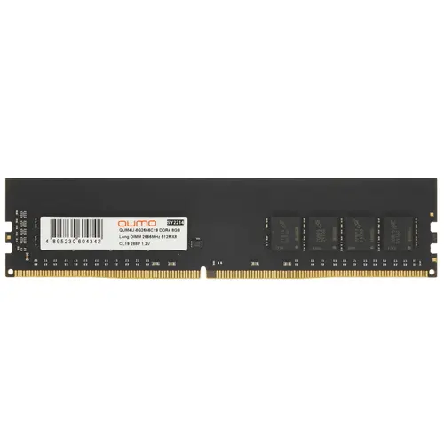 

Оперативная память QUMO (QUM4U-8G2666C19), DDR4 1x8Gb, 2666MHz
