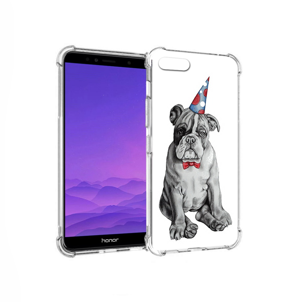 

Чехол MyPads Tocco для Honor 7A праздничный щенок (PT111206.25.554), Прозрачный, Tocco