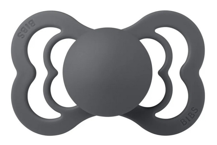 

Пустышка BIBS Supreme Silicone 6-36 мес. Iron, Серый, 610221