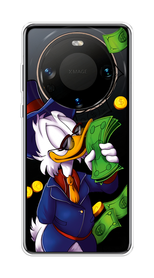

Чехол на Huawei Mate 60 "Scrooge McDuck with Money", Синий;зеленый;белый, 6122150-1