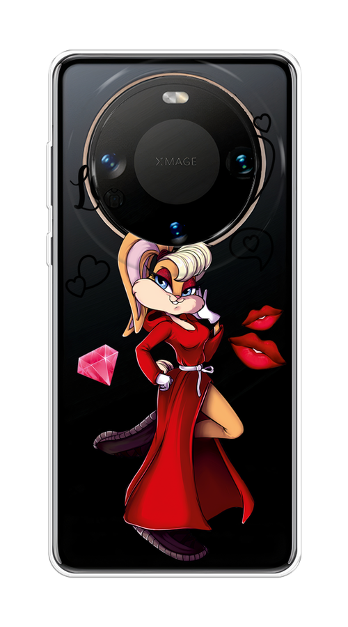 

Чехол на Huawei Mate 60 "Rich Lola Bunny", Красный;бежевый;оранжевый, 6122150-1