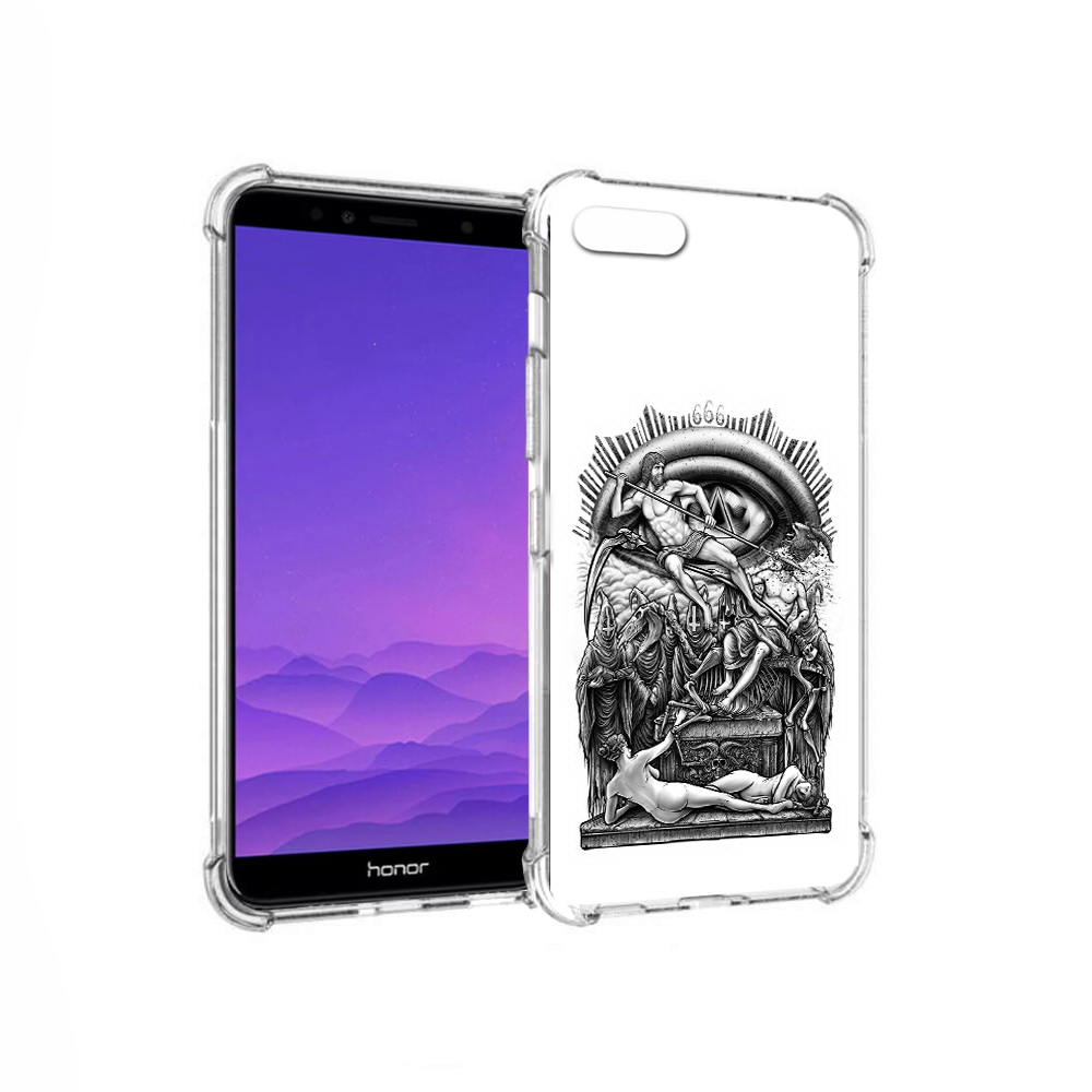 

Чехол MyPads Tocco для Honor 7A оракул черно белый (PT111206.25.528), Прозрачный, Tocco