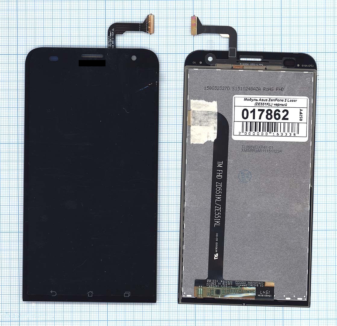 

Дисплей с тачскрином для Asus ZenFone 2 Laser (ZE551KL) черный, для ASUS ZenFone 2 Laser (ZE551KL)