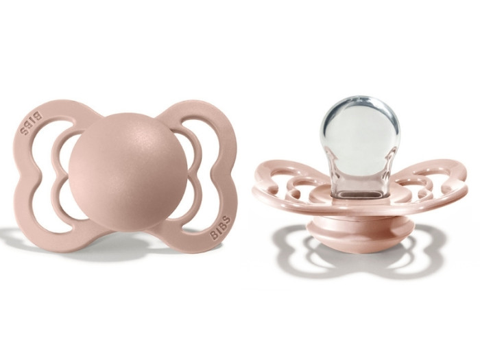 

Пустышка BIBS Supreme Silicone 0-6 мес. Blush, Розовый, 410244