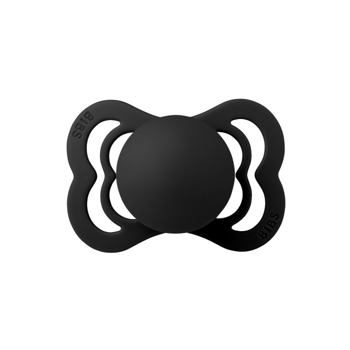 

Пустышка BIBS Supreme Silicone 0-6 мес. Black, Черный, 410210