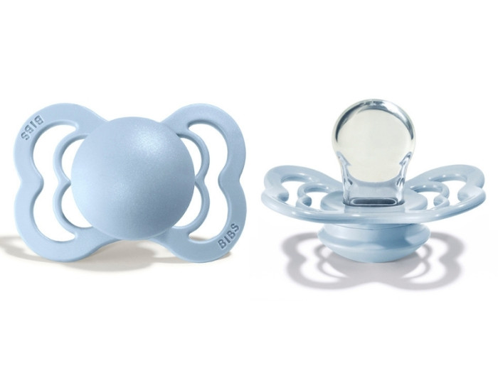 

Пустышка BIBS Supreme Silicone 0-6 мес. Baby Blue, Голубой, 410231