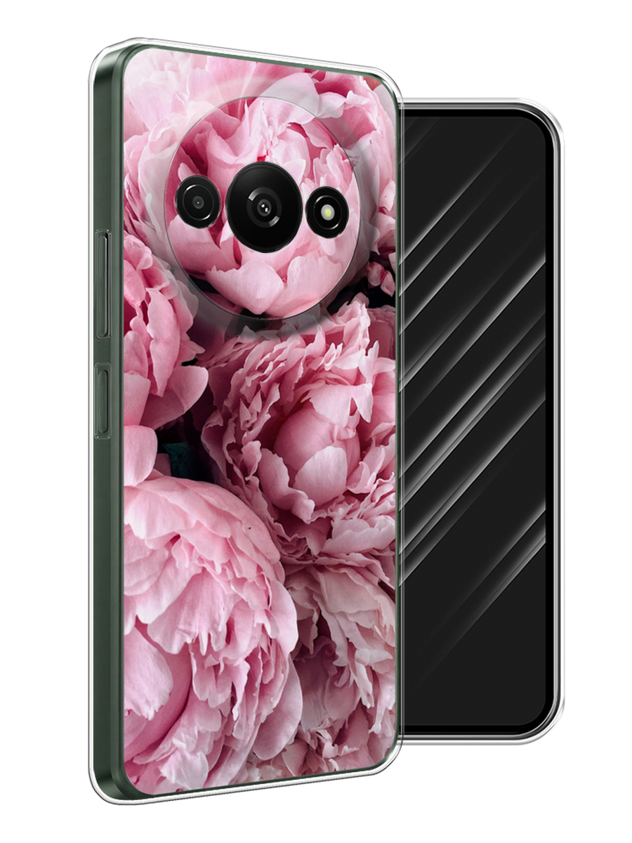 

Чехол Awog на Redmi A3 "Нежные пионы", Розовый;черный;белый, 321250-1