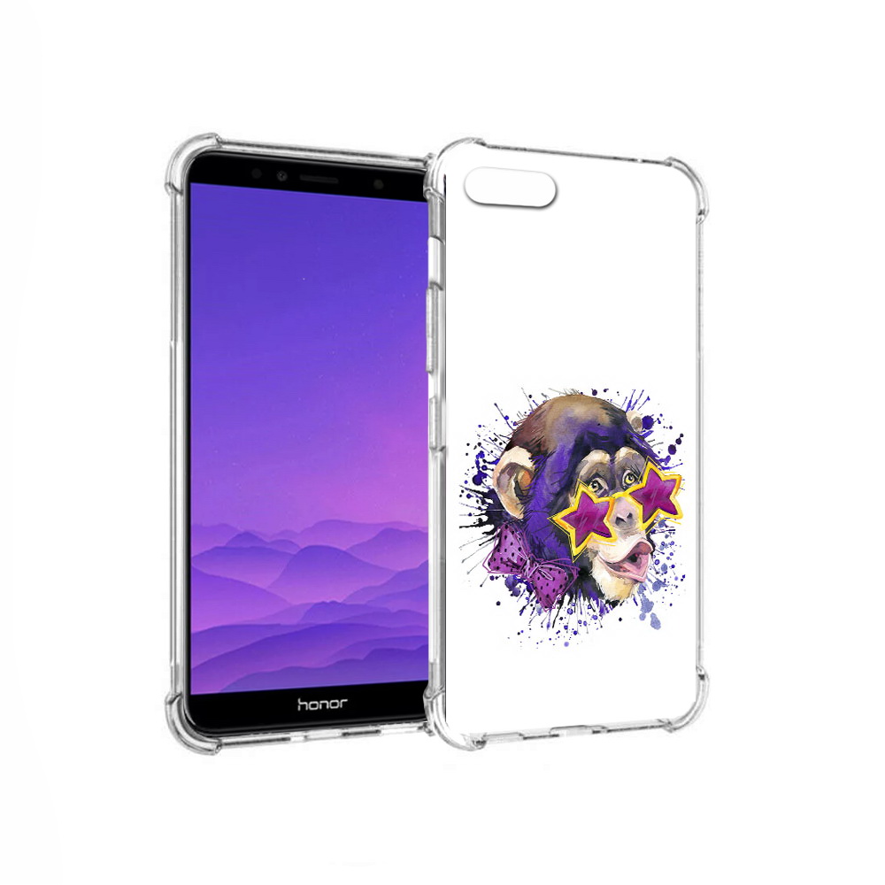 

Чехол MyPads Tocco для Honor 7A обезьяна в очках (PT111206.25.524), Прозрачный, Tocco