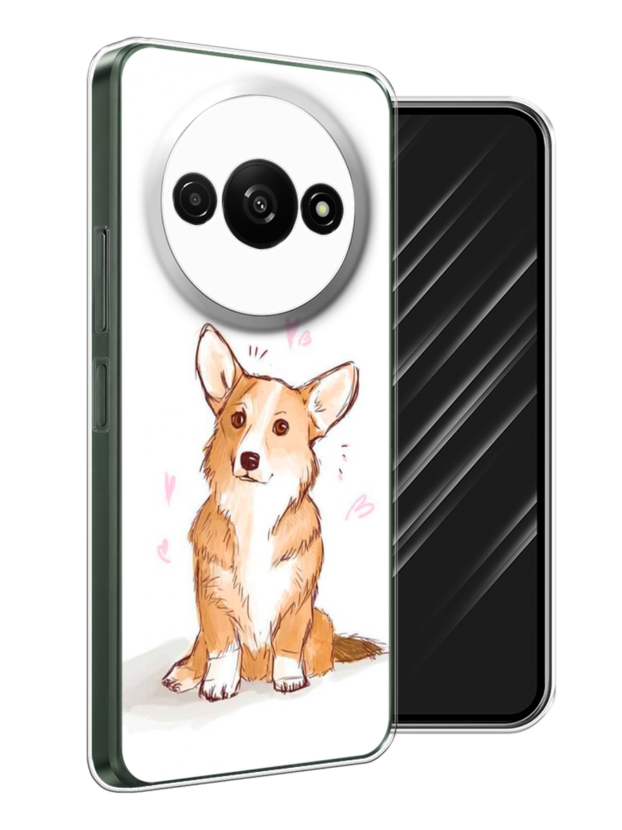 

Чехол Awog на Redmi A3 "Корги любовь", Бежевый;белый, 321250-1