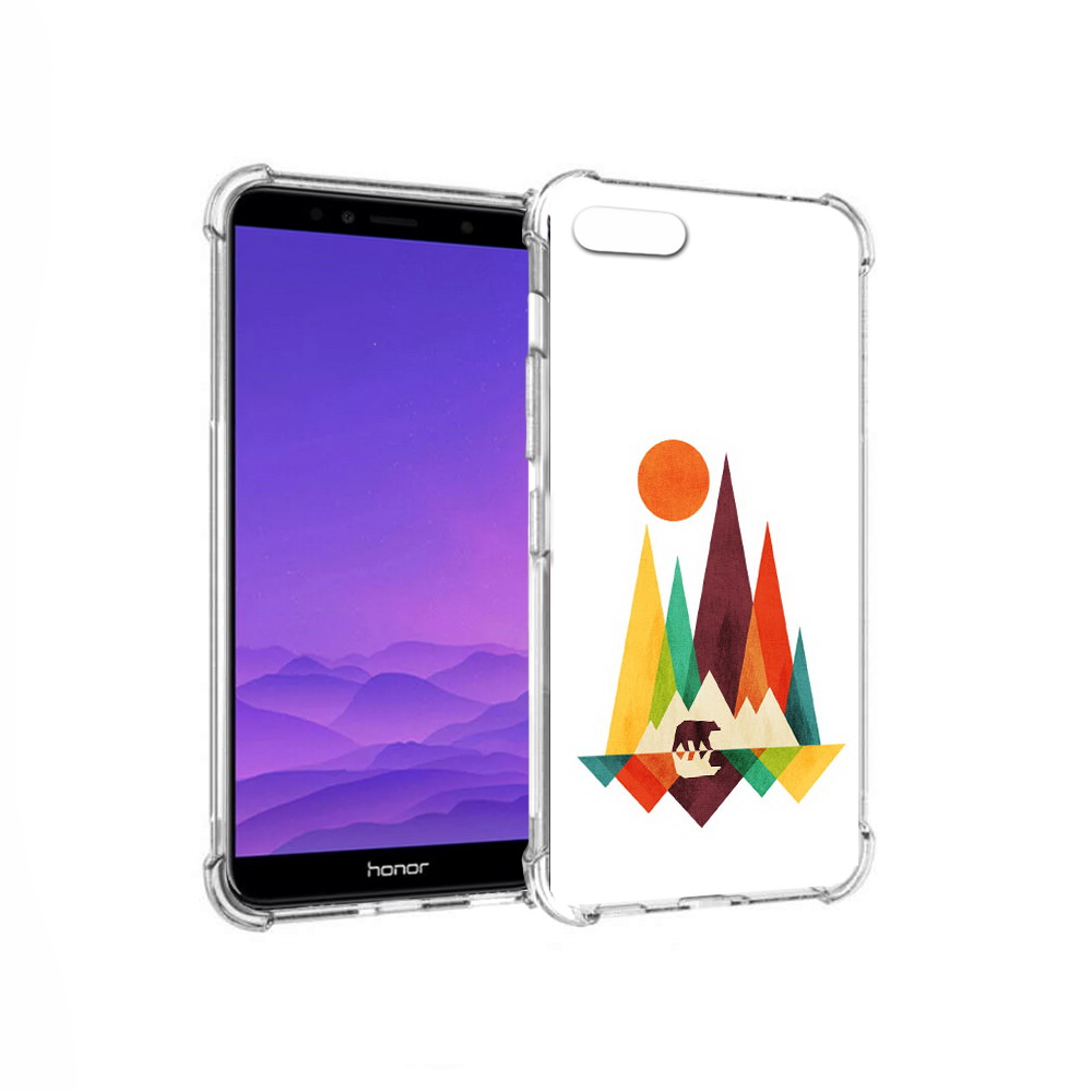 

Чехол MyPads Tocco для Honor 7A нарисованные горы с медведем (PT111206.25.506), Прозрачный, Tocco