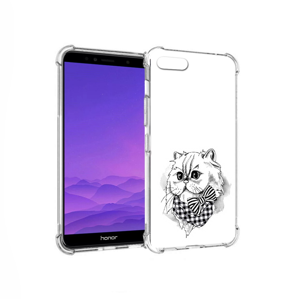 

Чехол MyPads Tocco для Honor 7A нарисованная красивая кошечка (PT111206.25.503), Прозрачный, Tocco