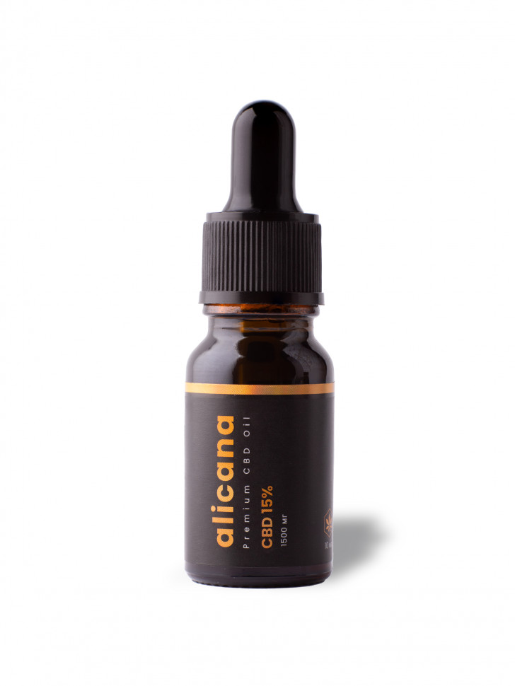 

Premium Hemp oil Alicana CBD oil 15%,экстракт КБД 1500 мг каннабидиол 10 мл, КБД15