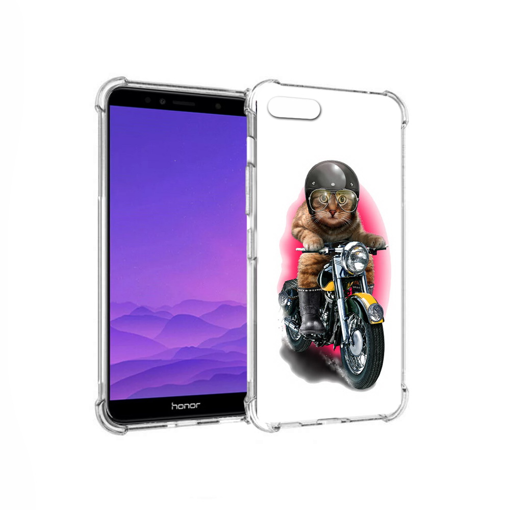 

Чехол MyPads Tocco для Honor 7A мото-кот (PT111206.25.485), Прозрачный, Tocco