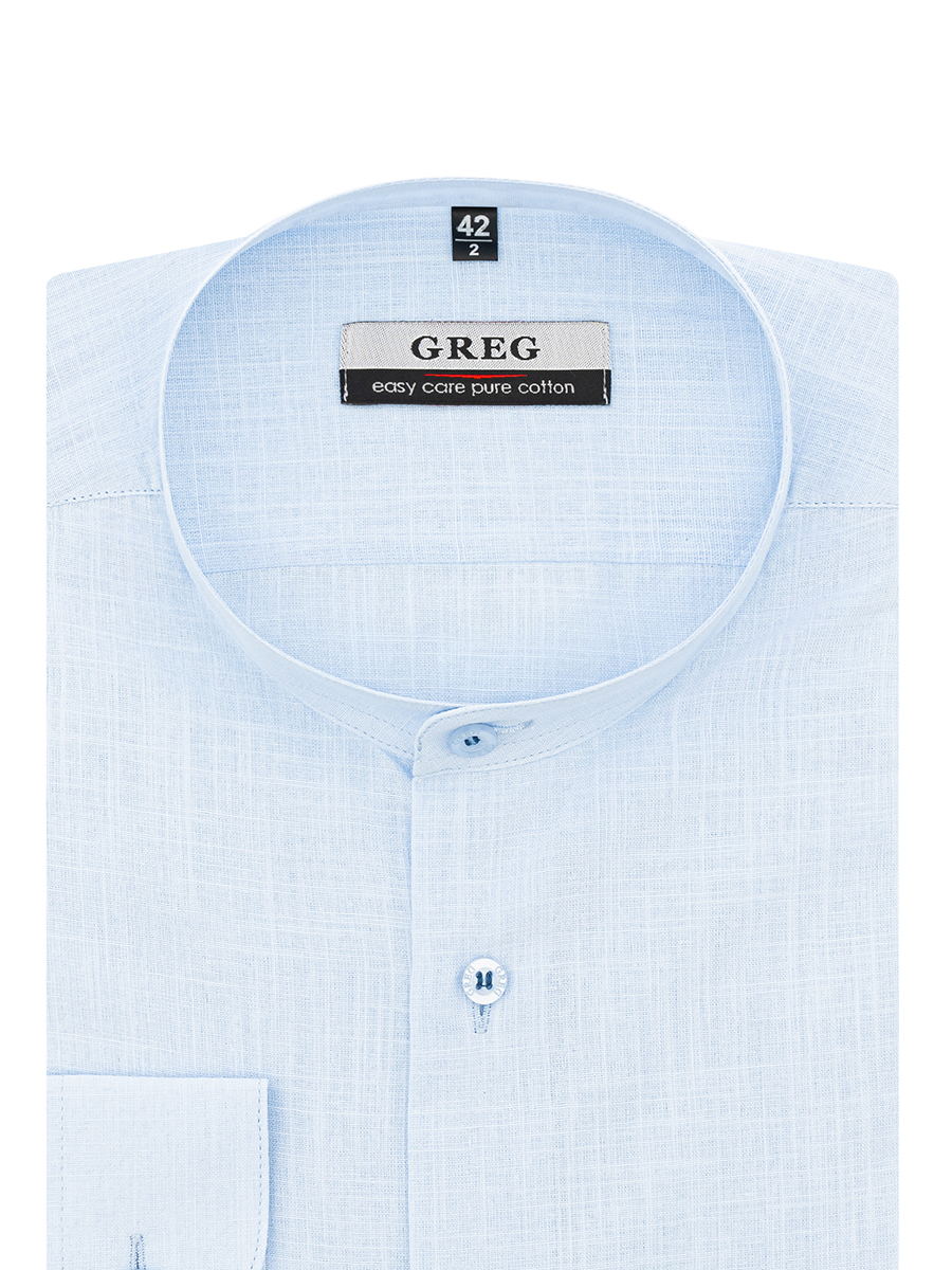 

Рубашка мужская Greg 00-00001565 голубая 43, Голубой, 00-00001565