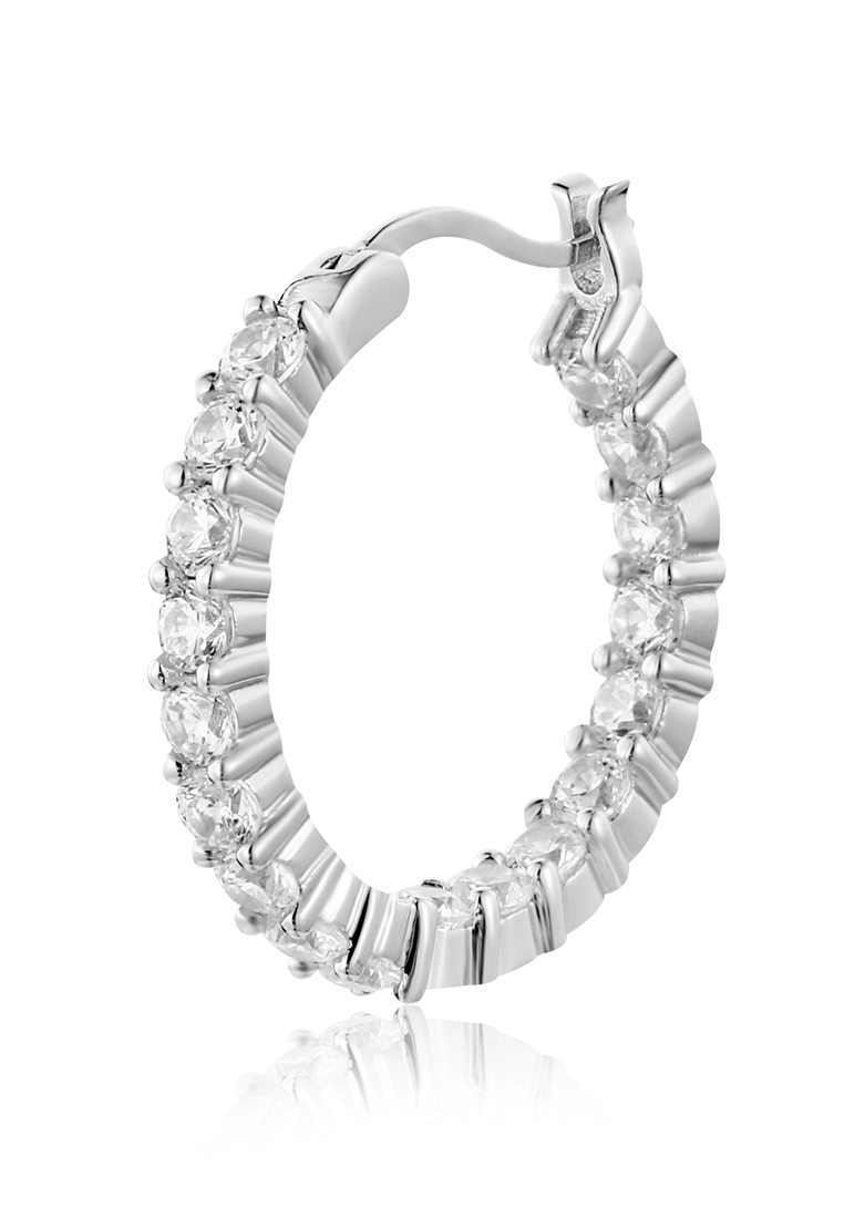 

Серьги конго из серебра с фианитом Ogisana A38181, A38181