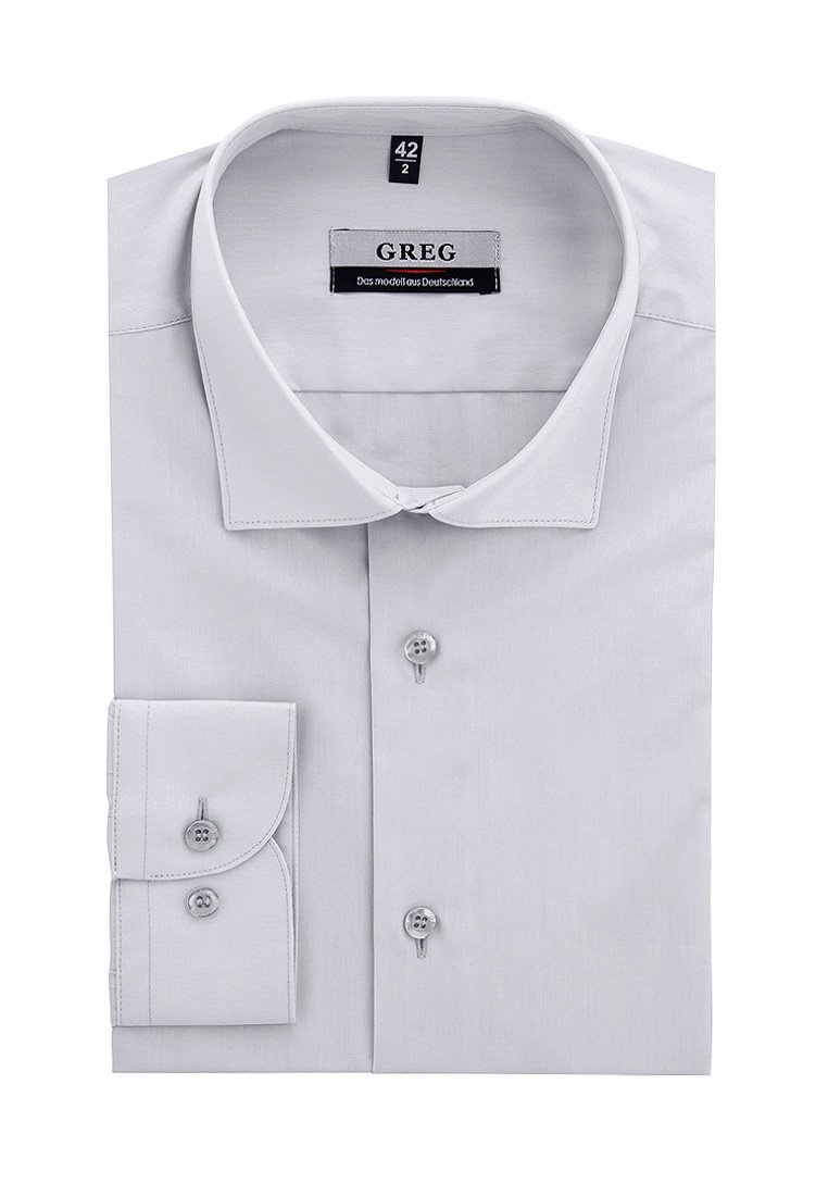 

Рубашка мужская Greg 01-00000488 серая 39, Серый, 01-00000488