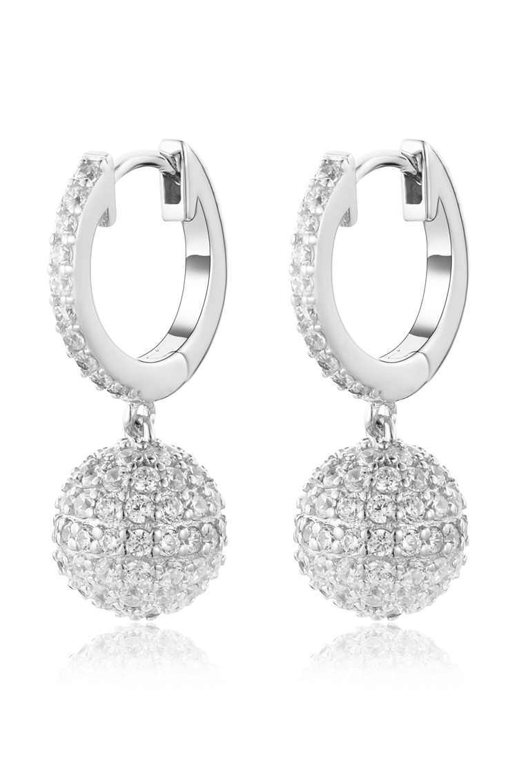 

Серьги подвески из серебра с фианитом Ogisana A38125, A38125