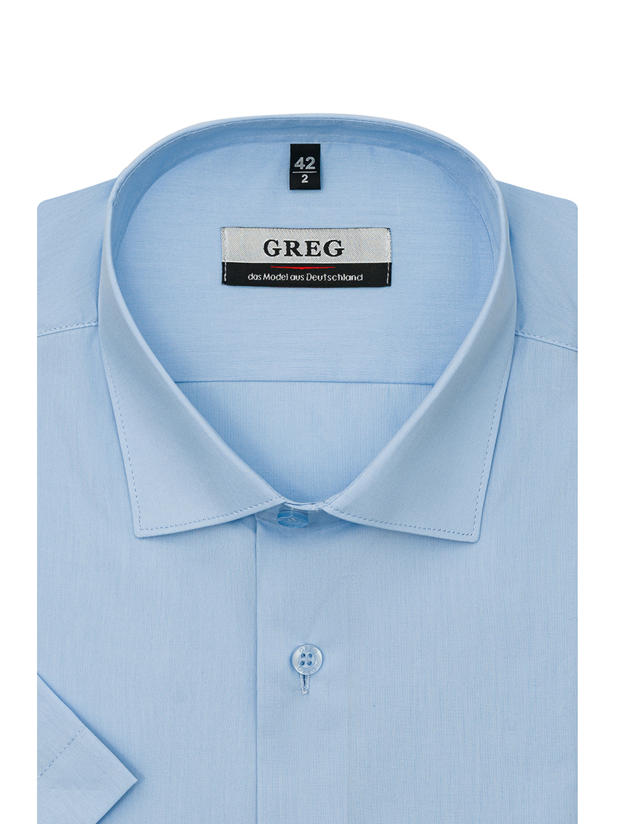 

Рубашка мужская Greg 00-00004995 голубая 48, Голубой, 00-00004995