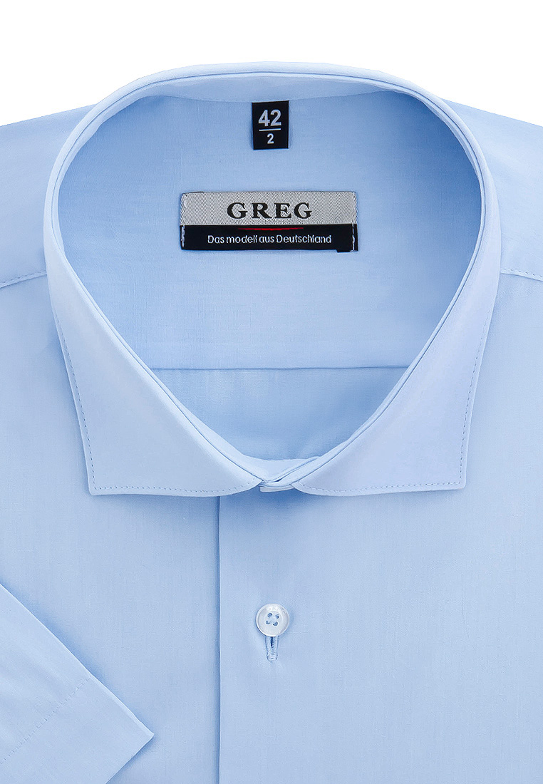 

Рубашка мужская Greg 01-00006239 голубая 48, Голубой, 01-00006239