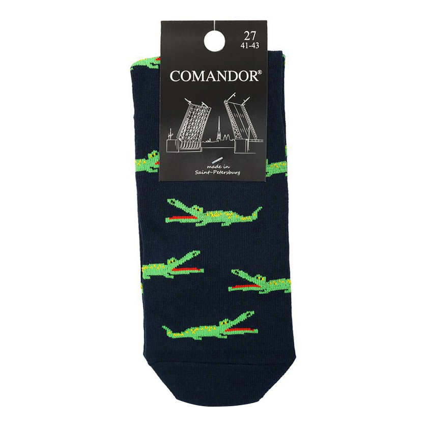 

Носки мужские Comandor синие 27, Синий