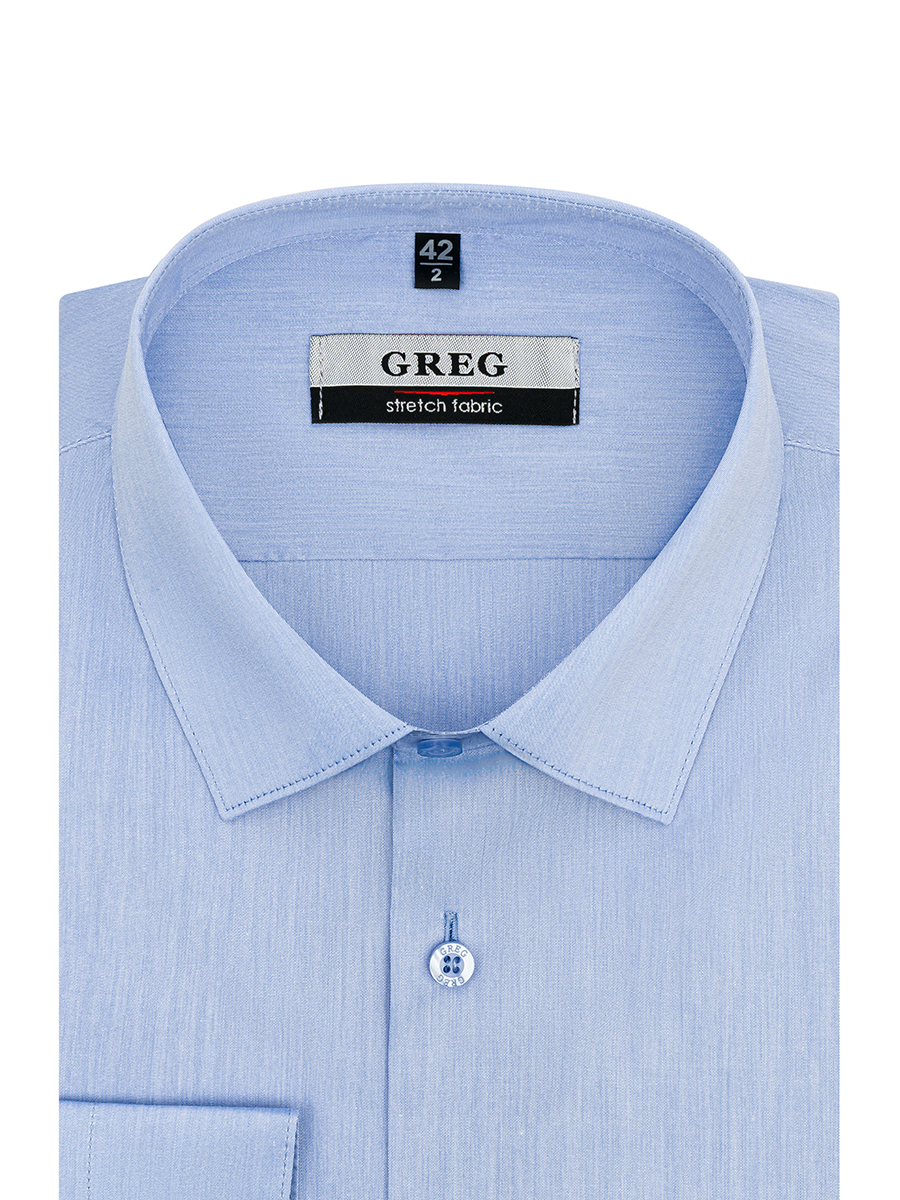 

Рубашка мужская Greg 00-00001691 голубая 41, Голубой, 00-00001691