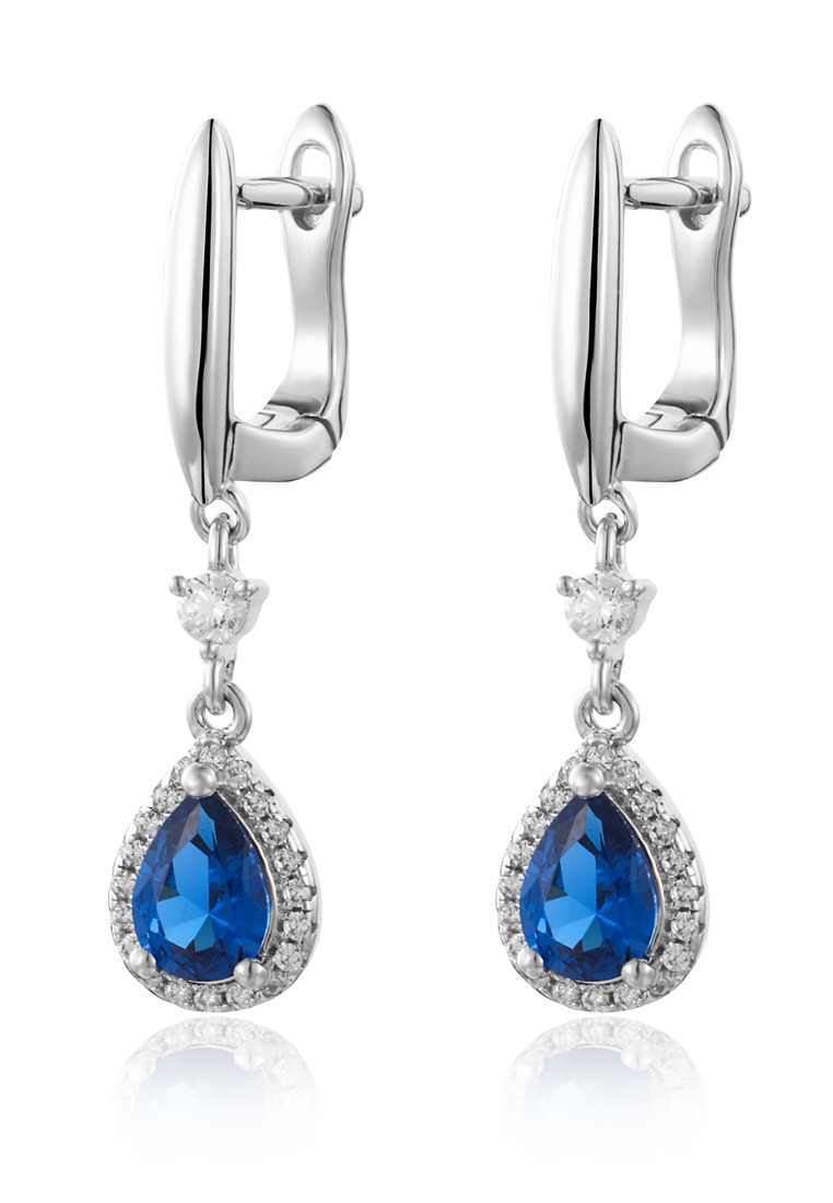 

Серьги подвески из серебра с фианитом Ogisana A38359, A38359