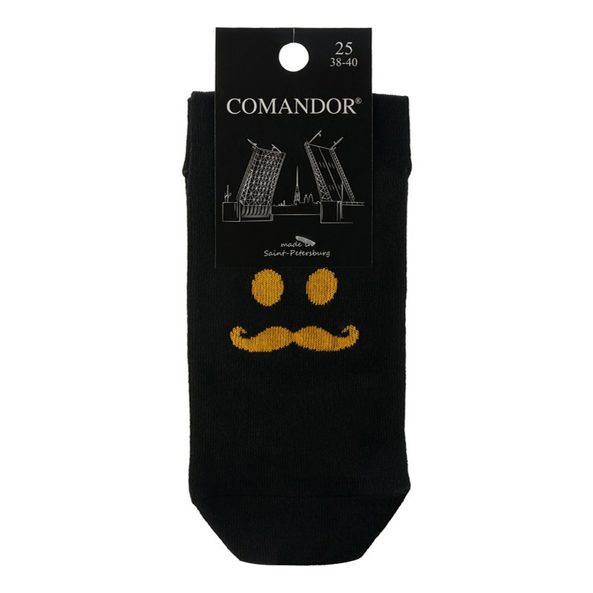 

Носки мужские Comandor черные 25, Черный