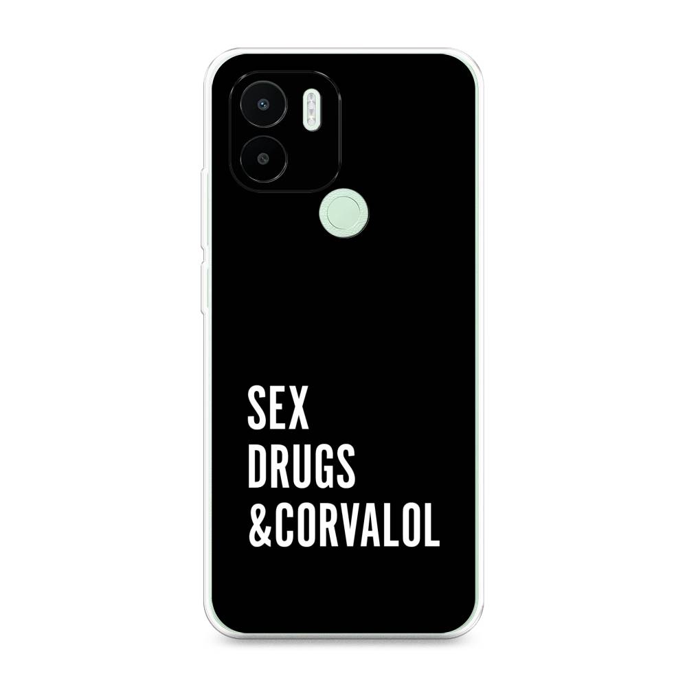 

Чехол на Redmi A1+ "Corvalol", Черный;серый;белый, 316750-6
