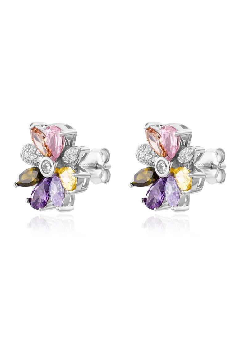 

Серьги-пусеты из серебра с фианитом Ogisana A38333, A38333