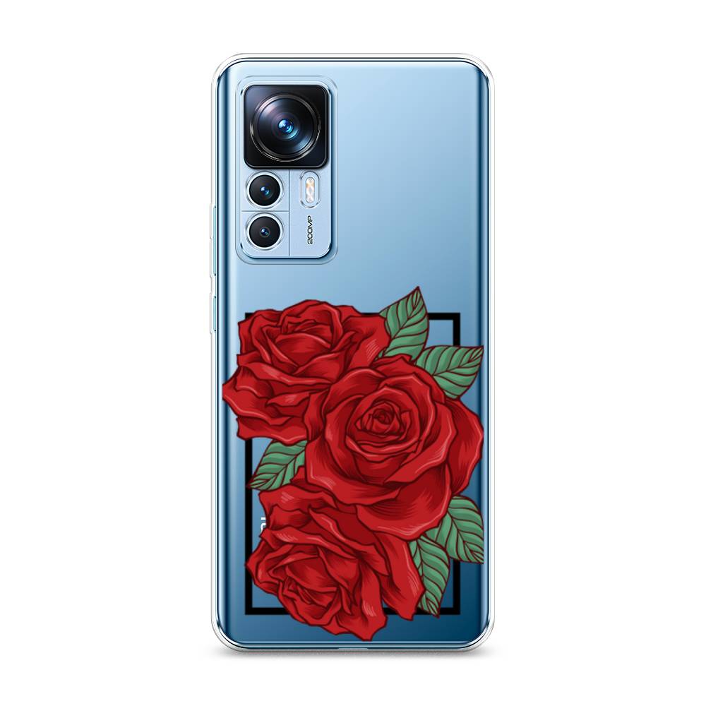 

Чехол на Xiaomi 12T "Три алые розы", Красный, 316650-2