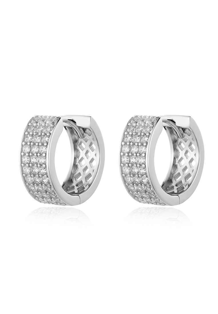 

Серьги конго из серебра с фианитом Ogisana A38321, A38321