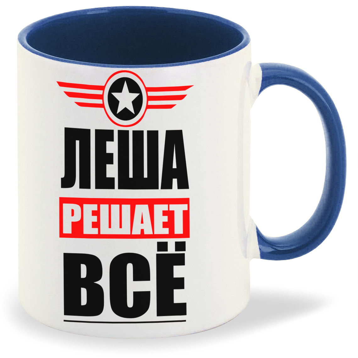 

Кружка CoolPodarok ЛЕША решает все, ЛЕША решает все