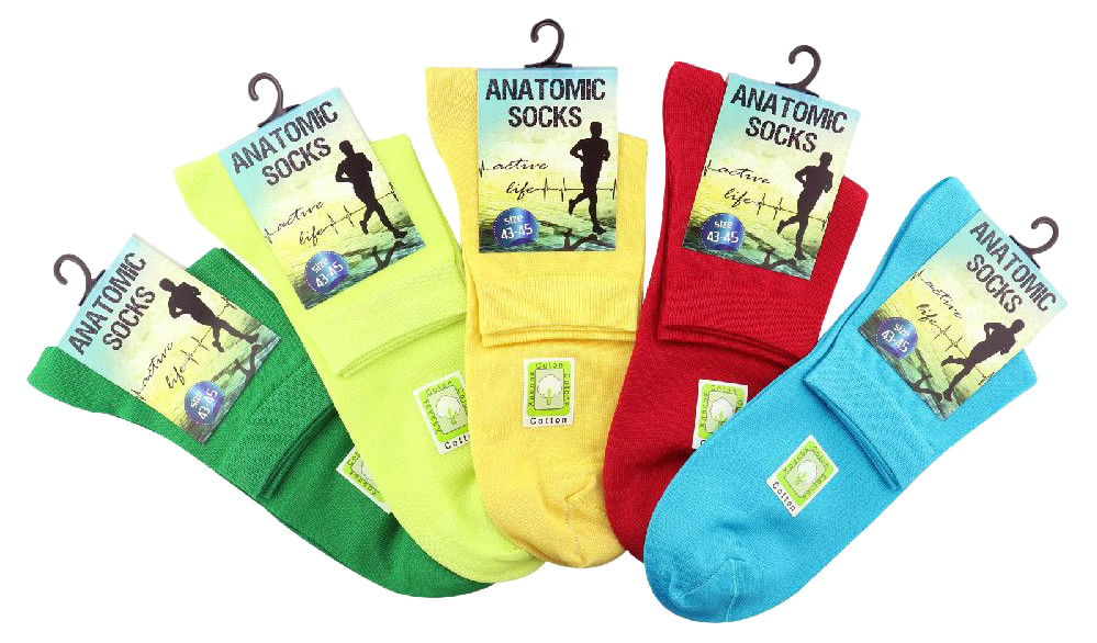 

Носки мужские Anatomic Socks разноцветные 39-42