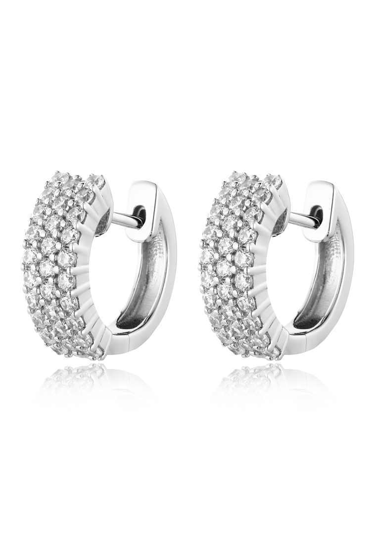 

Серьги конго из серебра с фианитом Ogisana A38313, A38313