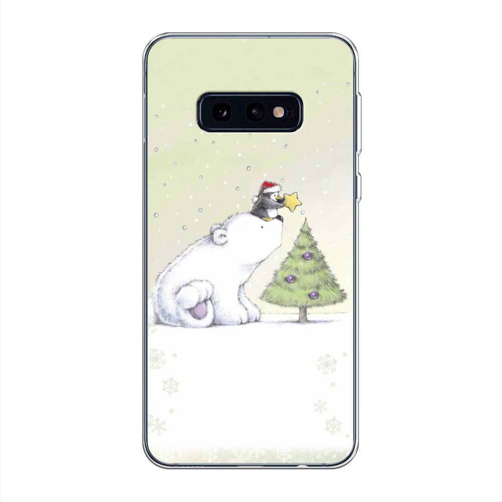 

Чехол на Samsung Galaxy S10E "Украшение елки", Белый;бежевый, 27250-5