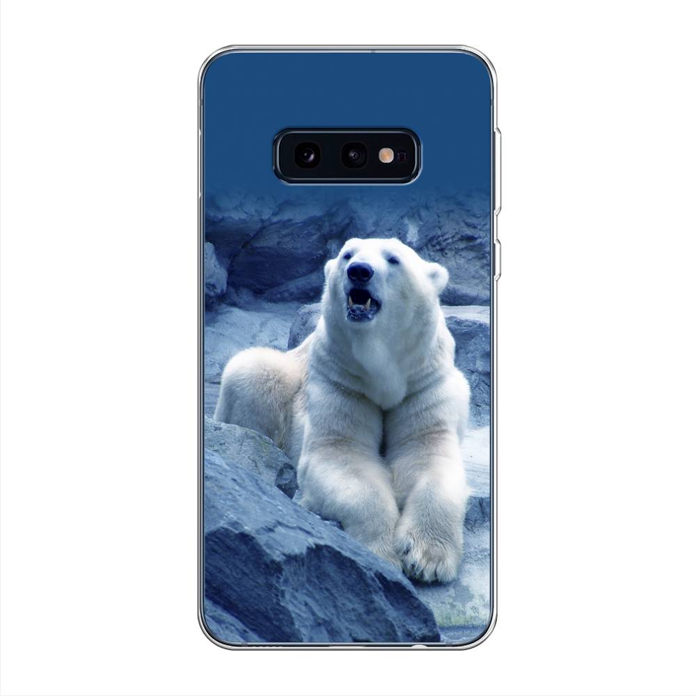 

Чехол на Samsung Galaxy S10E "Белый медведь", Голубой;белый, 27250-1