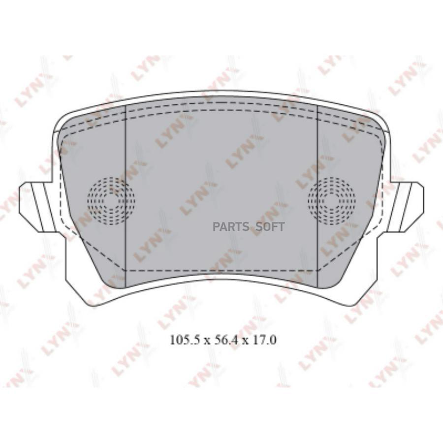 

Колодки торм.задн.VW PASSAT 1.6-3.2 05-10/TIGUAN 1.4-2.0 07=>