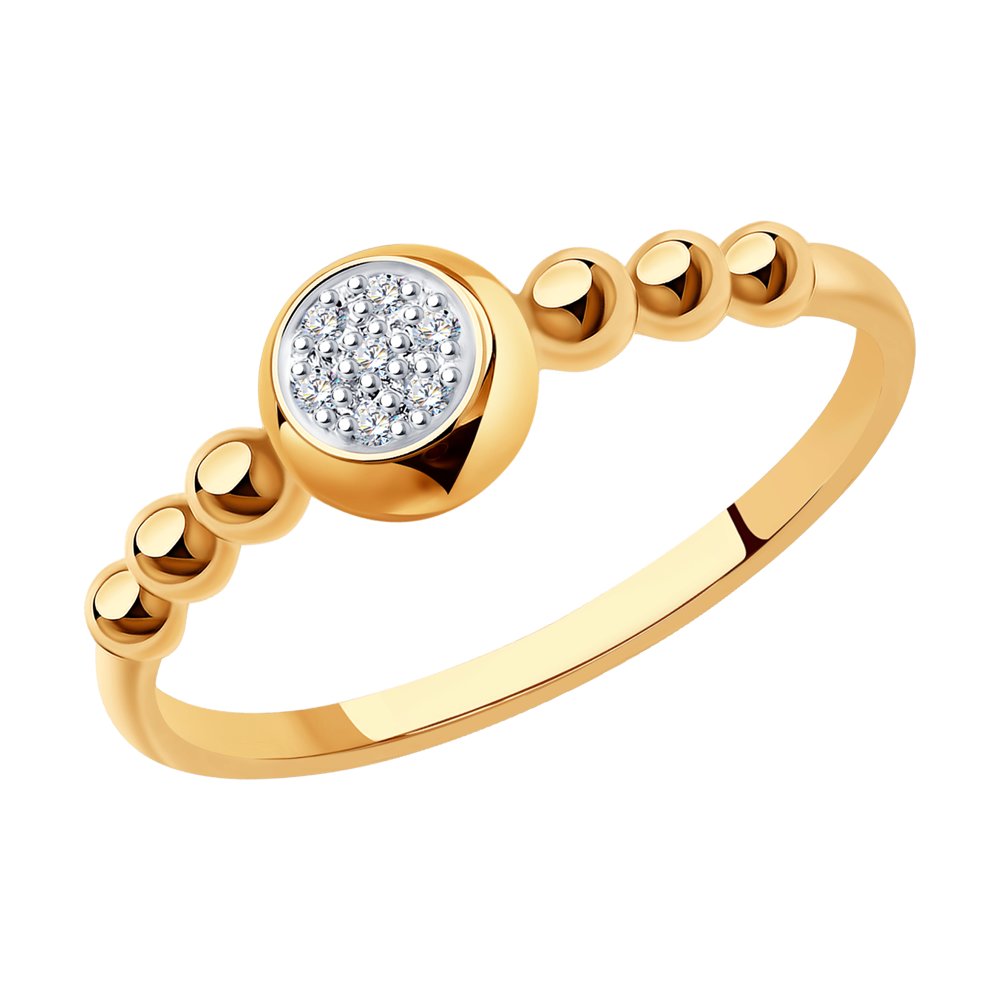 

Кольцо из красного золота с бриллиантом р.  SOKOLOV Diamonds 1012146, 1012146
